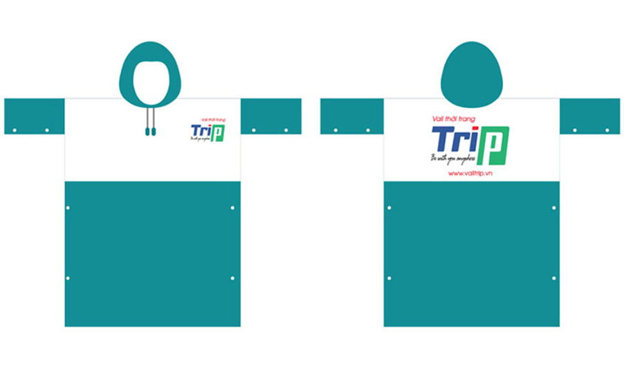 Áo mưa in logo công ty vô cùng phổ biển ở Việt Nam