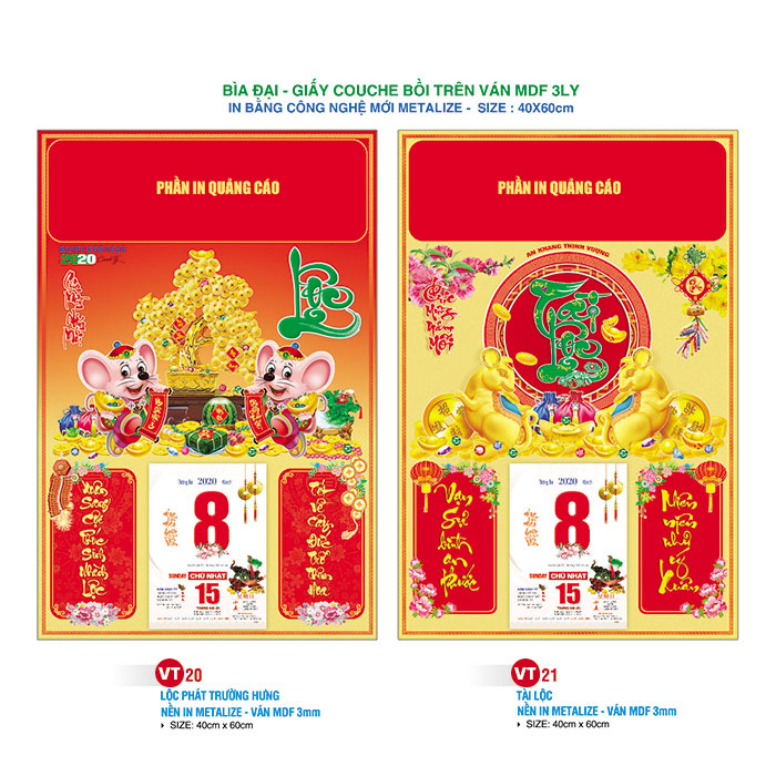 LỊCH BÌA VT20 - VT21